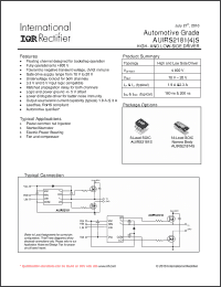Click here to download AUIRS21814S Datasheet