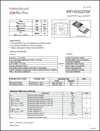 Click here to download IRFH5302TR2PBF Datasheet