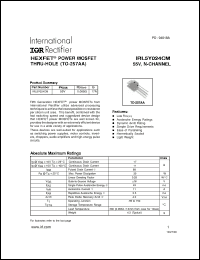 Click here to download IRL5Y024CM Datasheet