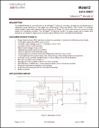Click here to download IR3507Z Datasheet