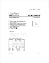 Click here to download 60MT140KB Datasheet