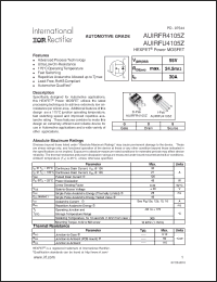 Click here to download AUIRFR4105Z Datasheet