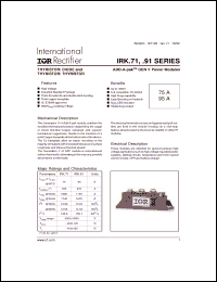 Click here to download IRKT7116A Datasheet