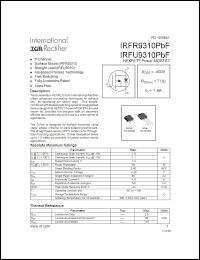 Click here to download IRFR9310PBF Datasheet