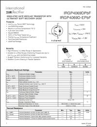 Click here to download IRGP4069DPBF Datasheet