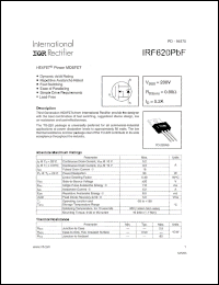 Click here to download IRF620PBF Datasheet