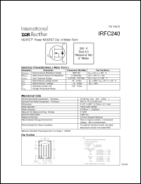Click here to download IRFC240 Datasheet