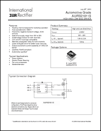 Click here to download AUIRS21811STR Datasheet