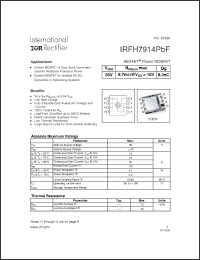 Click here to download IRFH7914PBF Datasheet