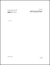 Click here to download IRFD9220PBF Datasheet