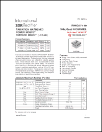 Click here to download IRHQ57110 Datasheet