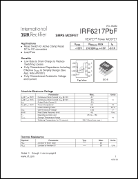 Click here to download IRF6217PBF Datasheet