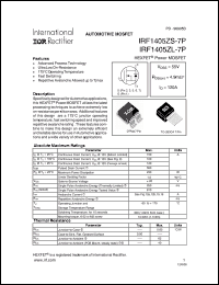 Click here to download IRF1405ZL-7P Datasheet
