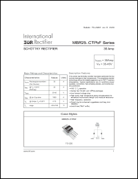 Click here to download MBR2535CTPBF Datasheet