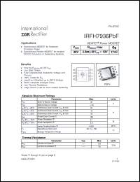 Click here to download IRFH7936PBF Datasheet