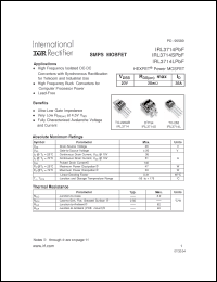 Click here to download IRL3714SPBF Datasheet