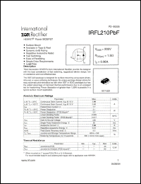 Click here to download IRFL210PBF Datasheet