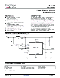 Click here to download IR3721MPBF Datasheet