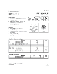 Click here to download IRF7836PBF Datasheet