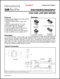 Click here to download IRS2186SPBF Datasheet