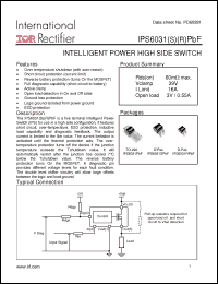 Click here to download IPS6031SRPBF Datasheet