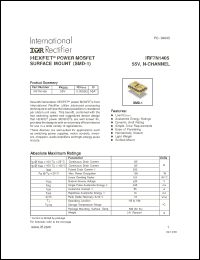 Click here to download IRF7N1405 Datasheet