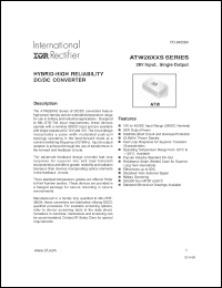 Click here to download ATW2805S Datasheet