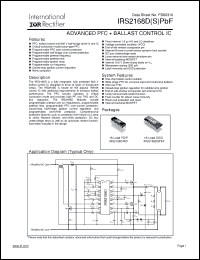 Click here to download IRS2168DSPBF Datasheet