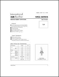 Click here to download 10RIA100MS90 Datasheet