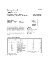 Click here to download IRF7MS2907 Datasheet