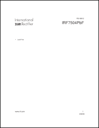 Click here to download IRF7504PBF Datasheet