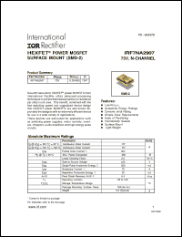 Click here to download IRF7NA2907 Datasheet
