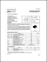 Click here to download IRF644SPBF Datasheet