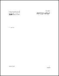 Click here to download IRFD214PBF Datasheet