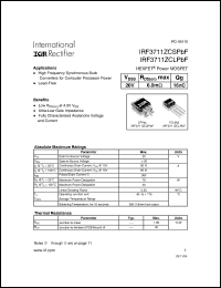 Click here to download IRF3711ZCLPBF Datasheet