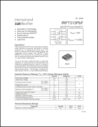 Click here to download IRF7313PBF Datasheet