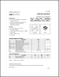 Click here to download IRF8734PBF Datasheet