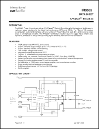 Click here to download IR3505MPBF Datasheet