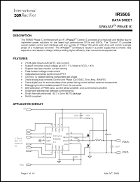 Click here to download IR3505 Datasheet