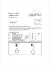 Click here to download MURB1020CT-1TRLPBF Datasheet
