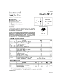 Click here to download IRL630SPBF Datasheet