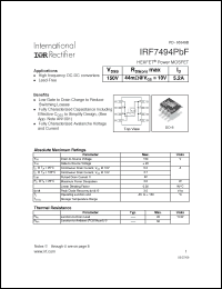 Click here to download IRF7494PBF Datasheet