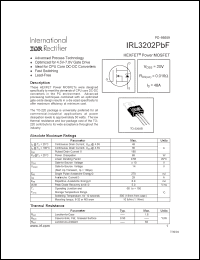 Click here to download IRL3202PBF Datasheet