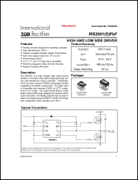Click here to download IRS2001STRPBF Datasheet