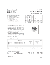 Click here to download IRF7105QPBF Datasheet