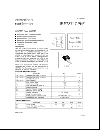Click here to download IRF737LCPBF Datasheet