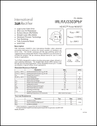 Click here to download IRLR3303PBF Datasheet