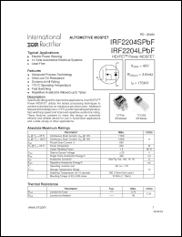 Click here to download IRF2204LPBF Datasheet