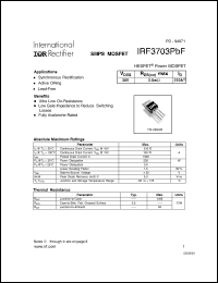 Click here to download IRF3703PBF Datasheet