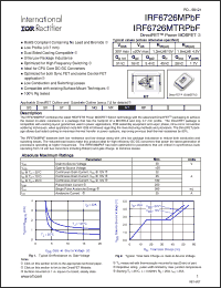 Click here to download IRF6726MPBF Datasheet